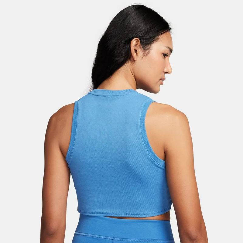 Nike Women's Sportswear Chill Tight Cropped Mini-Rib Tank Top