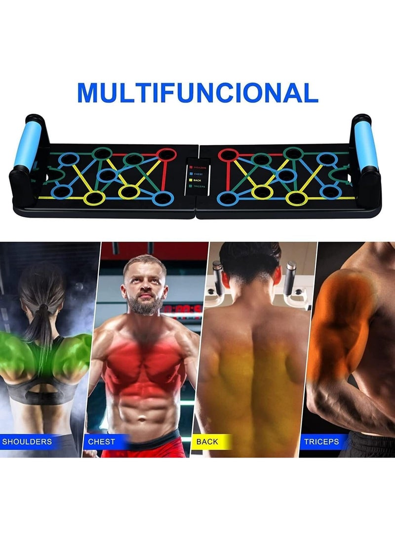 سبورت كيو لوح رفع قابل للطي متعدد الوظائف، معدات تمرين عضلات الصدر الاحترافية مع ذراع تدريب قوي، مناسب للصالات الرياضية المنزلية ومناسب لكل من الرجال والنساء من SportQ®️ - Image 2