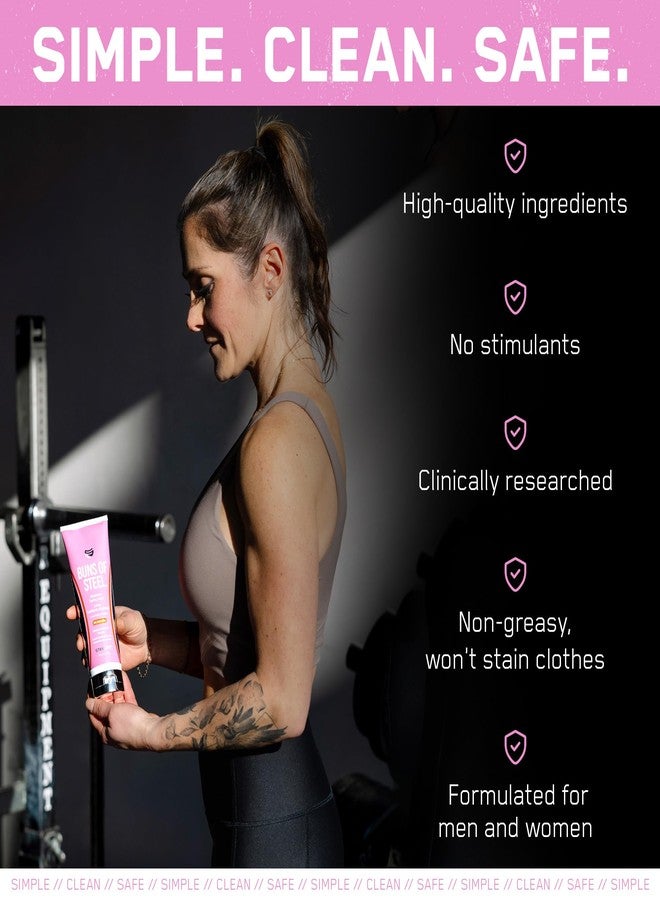 SteelFit Maximum Toning Cellulite Cream, Buns of Steel - Skin Firming & Tightening Body Lotion with Caffeine for Stretch Marks - Anti-Cellulite Remover Treatment for Booty, Thighs, Legs & Glutes - Image 4