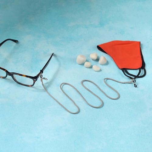 VIVID vision Unisex Adult Fabric Eyeglass Holder Strap Cord | New Chain Adjust on Sunglasses | Anti-slip Retainer Lanyard String Eyewear Frame | CH-246-C | Grey - Image 3