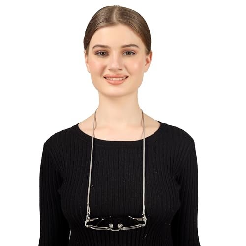 VIVID vision Unisex Adult Fabric Eyeglass Holder Strap Cord | New Chain Adjust on Sunglasses | Anti-slip Retainer Lanyard String Eyewear Frame | CH-246-C | Grey - Image 5