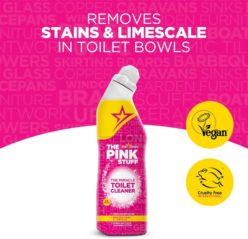 The Pink Stuff Toilet Cleaner - 750ml Miracle Gel - Image 2