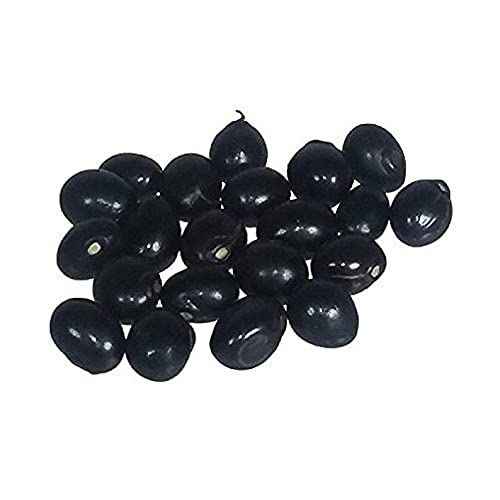 RDK SON'S® Natural Black Gunja Ratti | Black Gunja Chirmi Kala Gunja Black Gunja Ratti Guaranteed Gunja Seeds Beads (Black Chirmi, 51 Pieces) - Image 1