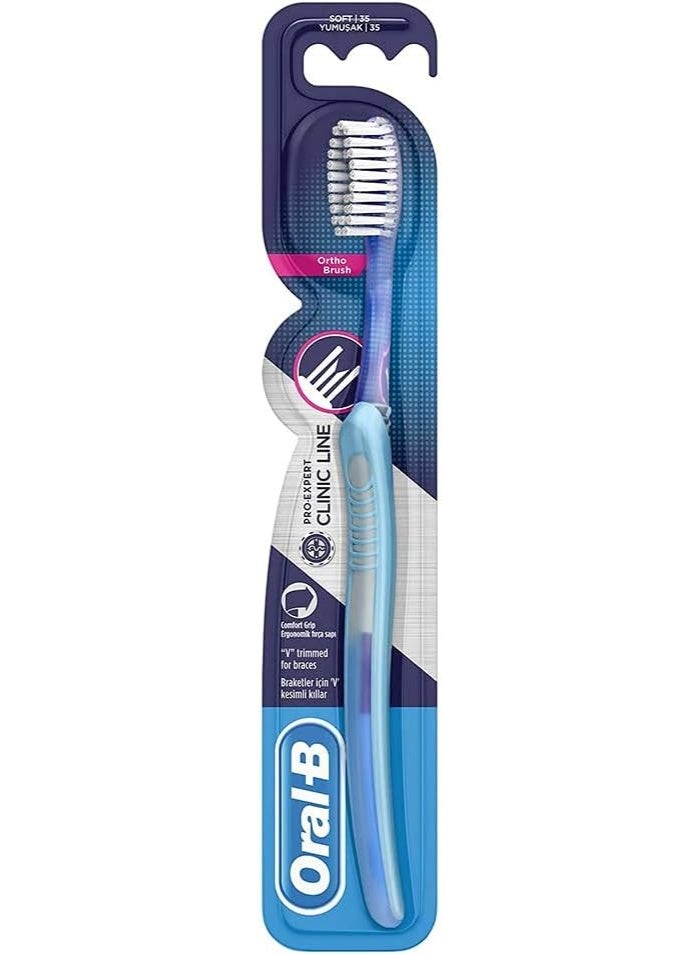 Oral-B Pro-Expert Clinic Line Pro-Flex Medium Manual Toothbrush – Multi-Colored