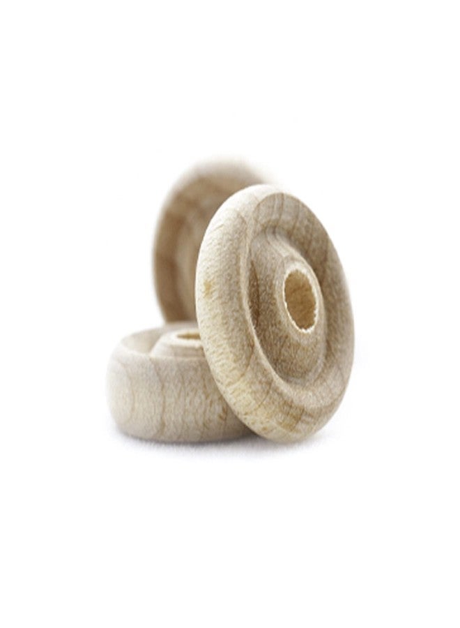 Pinehurst Crafts Mini Wood Toy Wheels, 1/2-Inch Diameter x 3/16-Inch Thick (1/8-Inch Hole), Pack of 50, MiniWheels_.5IN_50pk - Image 2
