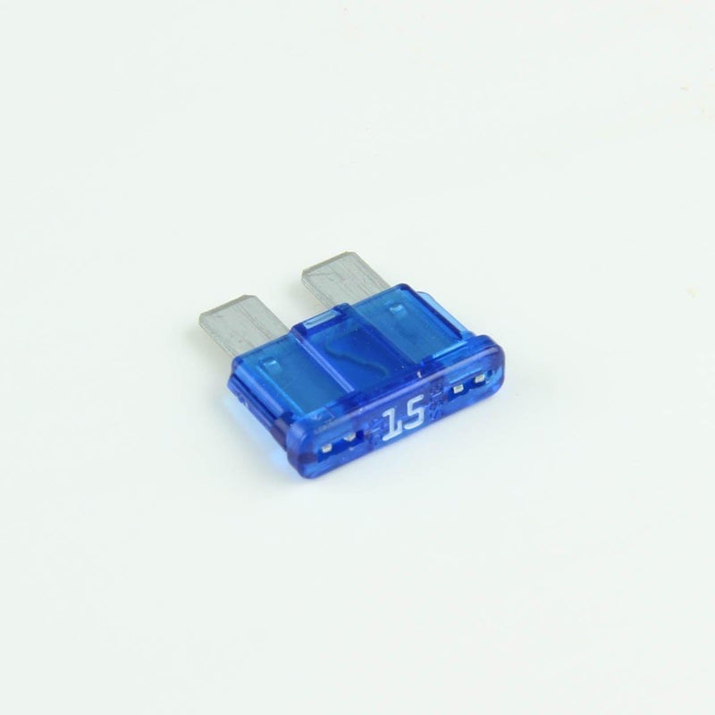 Crimp Supply 15 Amp Blue ATC/ATO Fuses - (Pack of 25) - Image 1