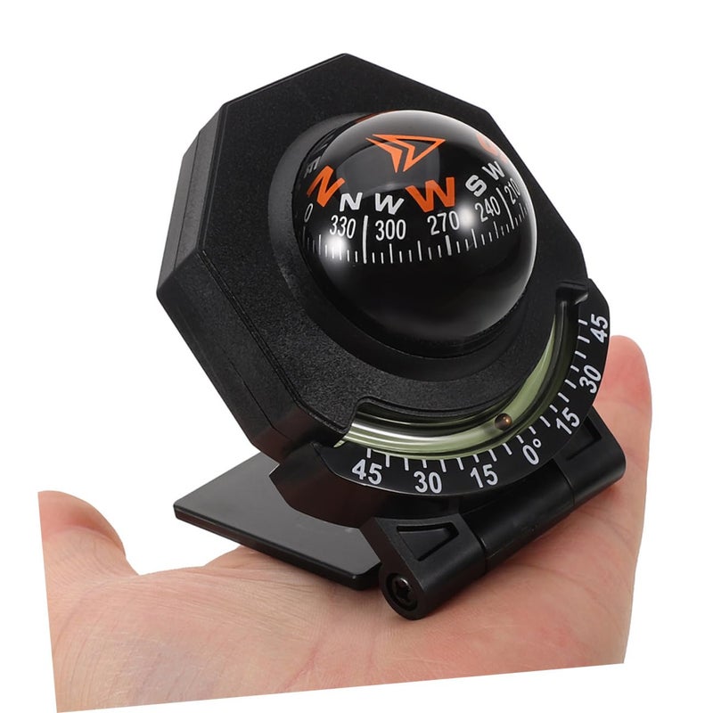 قطعتان من البوصلة ومقياس الميل القابلة للطي لسيارة لوحة القيادة، عالية الدقة للمركبة والقارب والهواء الطلق - Image 4