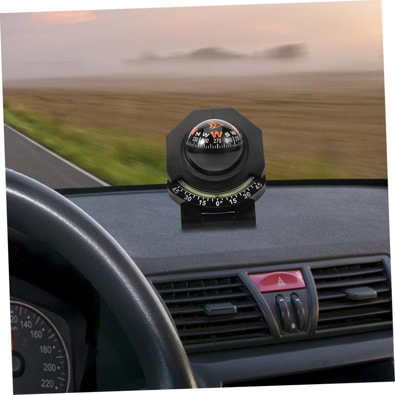 قطعتان من البوصلة ومقياس الميل القابلة للطي لسيارة لوحة القيادة، عالية الدقة للمركبة والقارب والهواء الطلق - Image 5