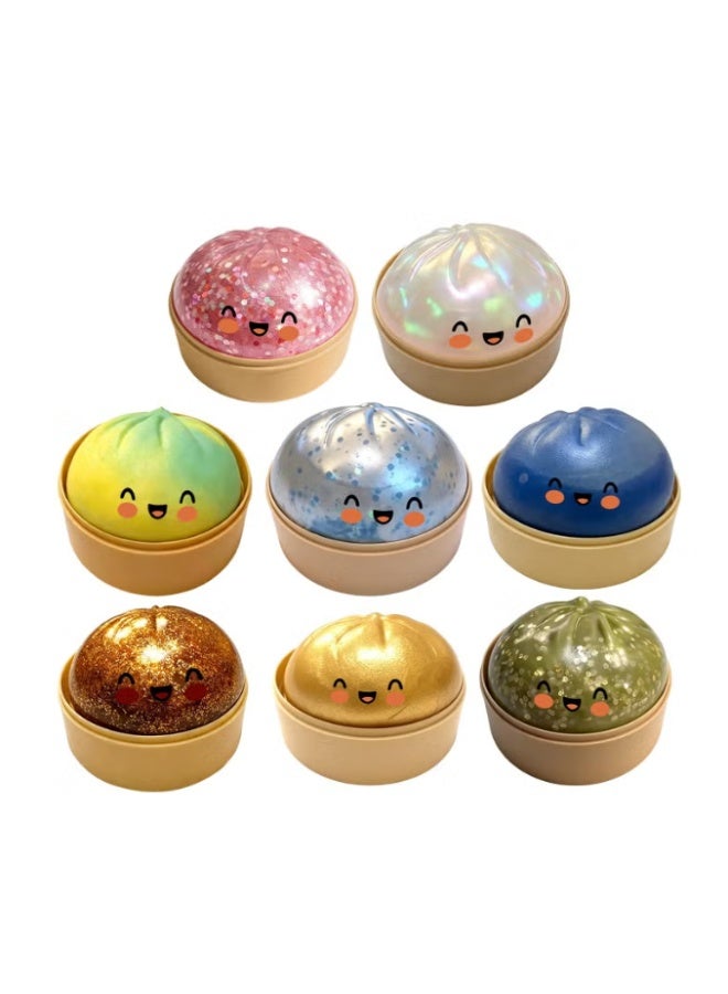 Surprise Blind Box – Mini Cute Glitter Round Bun Toy – Random Colour – 1 piece (1-piece pack) - Image 1
