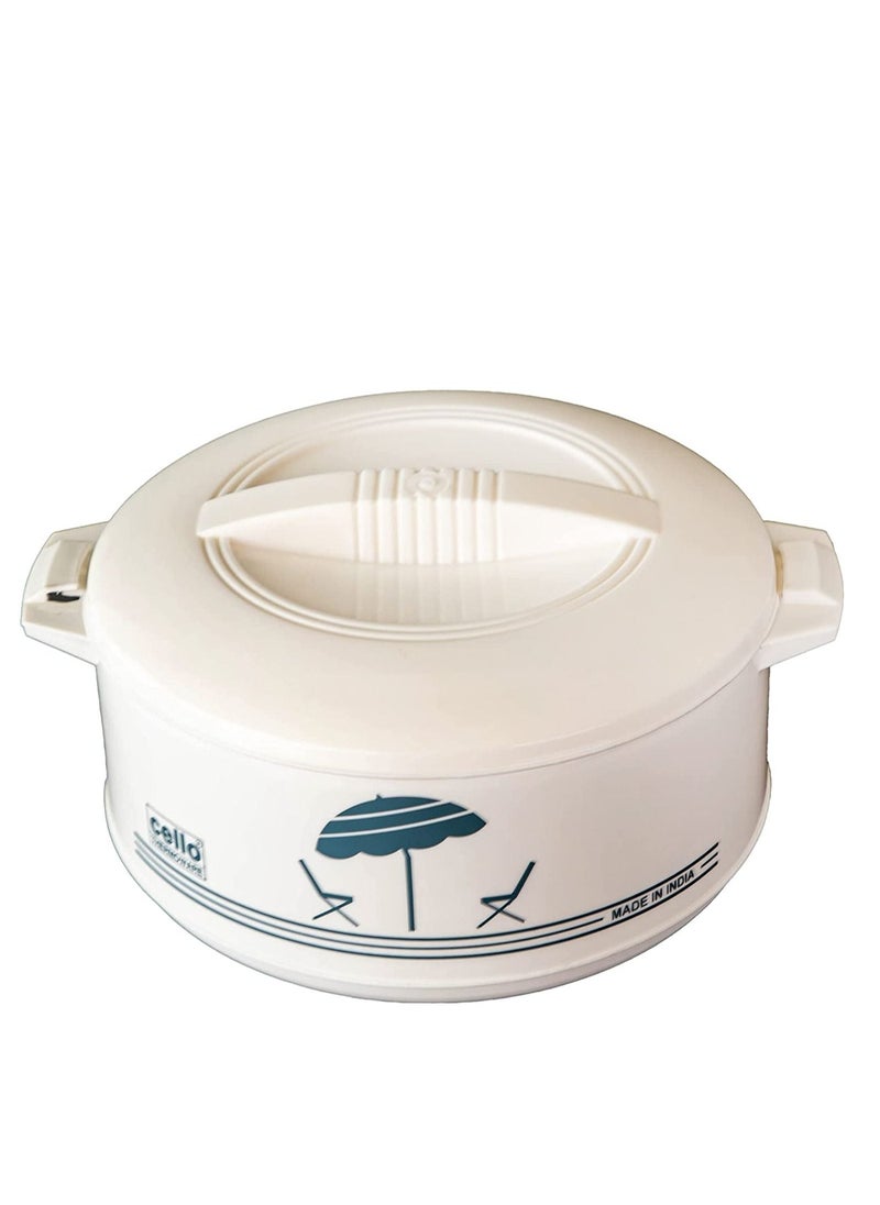 Cello - Cello 3Pcs Hotpot Casserole With Two Handles | Insulated Bowl Great Bowl For Holiday & Dinner | Keeps Food Hot & Fresh For Long Hours, White Sizes: 850+1500+2500Ml - Image 1