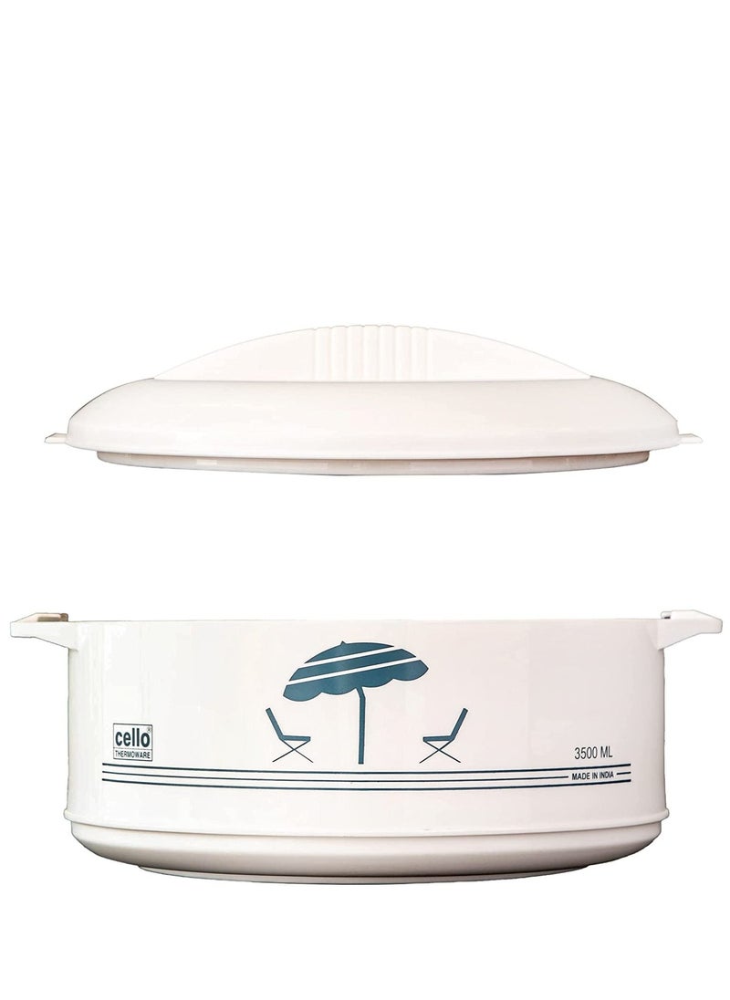 Cello - Cello 3Pcs Hotpot Casserole With Two Handles | Insulated Bowl Great Bowl For Holiday & Dinner | Keeps Food Hot & Fresh For Long Hours, White Sizes: 850+1500+2500Ml - Image 1
