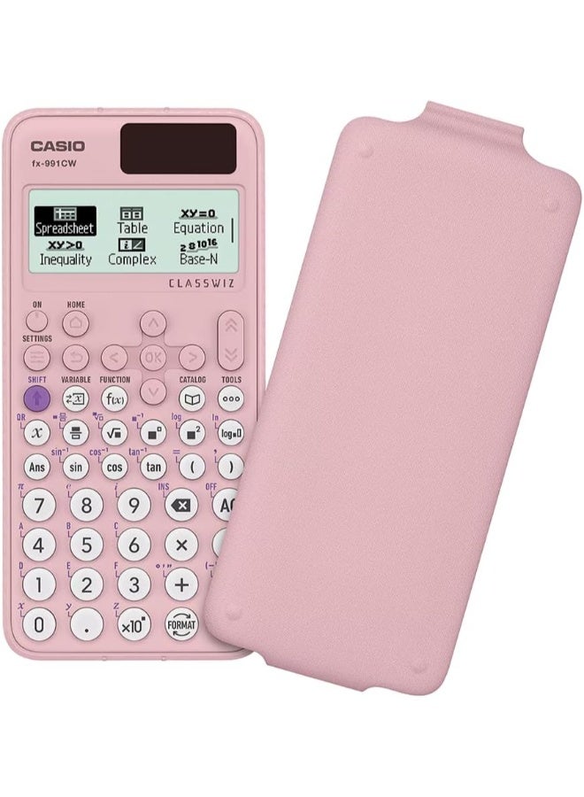 كاسيو ClassWiz Standard Scientific Calculators FX-991CW-PK-W-DT pink - Image 2