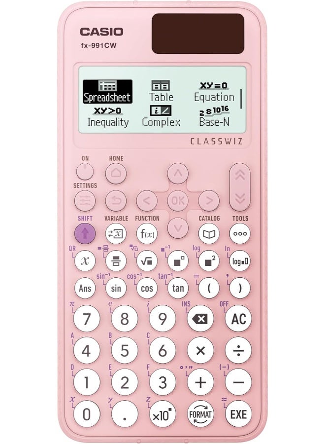 كاسيو ClassWiz Standard Scientific Calculators FX-991CW-PK-W-DT pink - Image 1