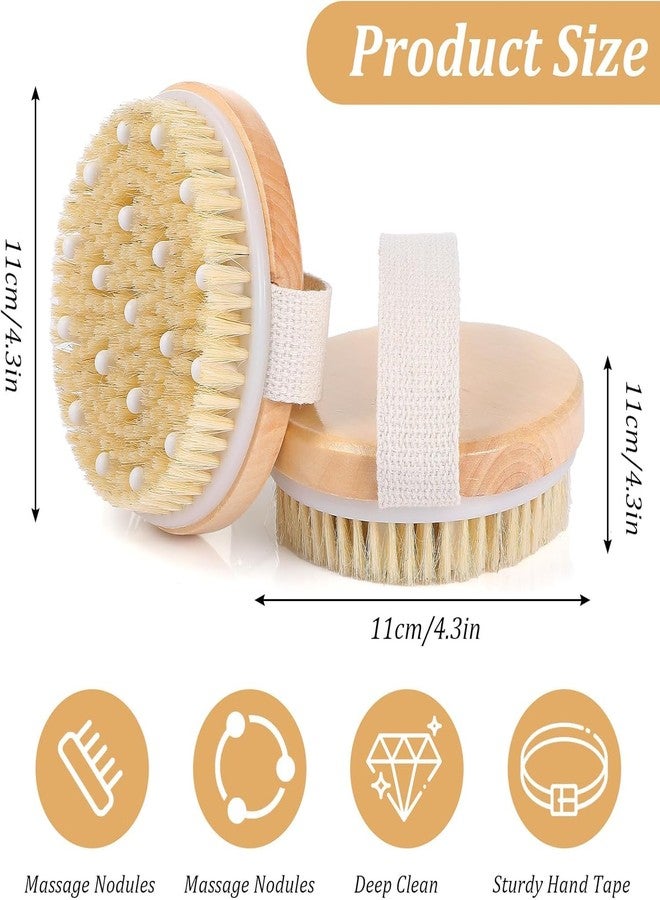 PRAMANTA Body Brush for Wet or Dry - Gentle Exfoliating & Massage Nodes - Image 4