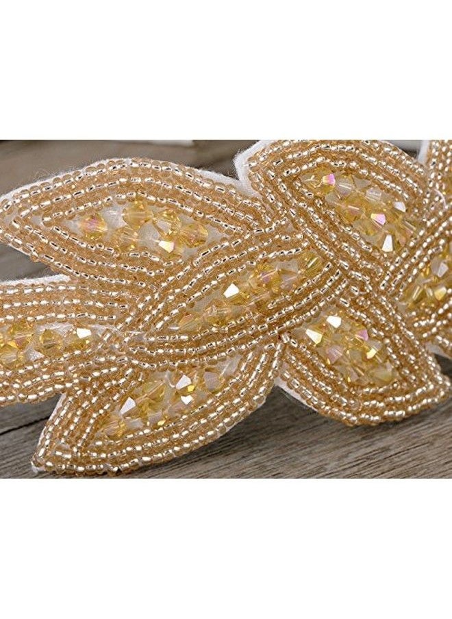 Alilang 1920S Gold Floral Leaf Flapper Headband  - Image 4