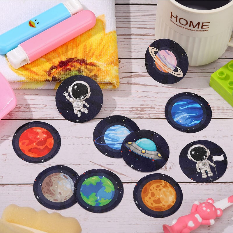 Chinco 120 Pcs Pee Targets for Boys Training Toilet Tinkle Flushable Paper Stickers You Pee on Boys Potty Training Targets Potty Aids Flushable Chart for Toddlers Use(Space Style) - Image 4