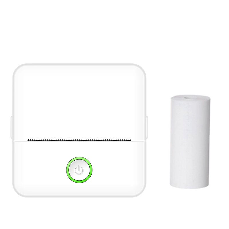 Mini Thermal Sticker Printer Machine Inkless Portable Thermal Printer BT Wireless Portable Phone Printer Sticky Note Printer for Notes Compatible with iOS/Android White - Image 1