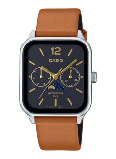 CASIO Men Analog Watch Leather Belt Black Dial MTP-M305L-1AVDF 