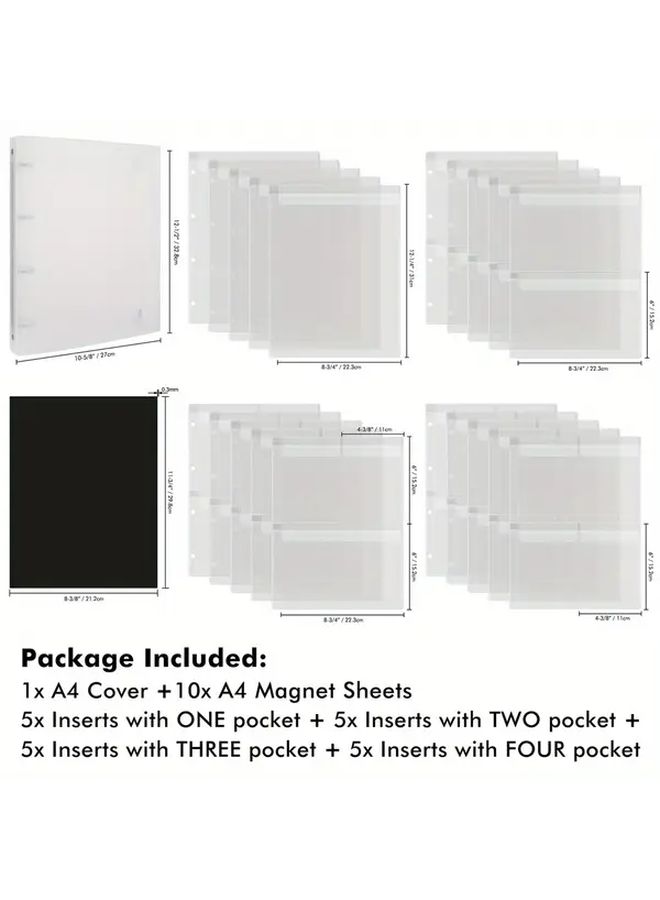 Colorful A4 Die and Stamp Storage Binder Craft Organizer Model TT940 - Image 4