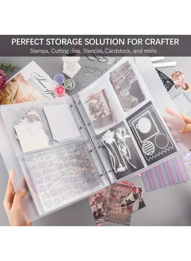 Colorful A4 Die and Stamp Storage Binder Craft Organizer Model TT940 - Image 2