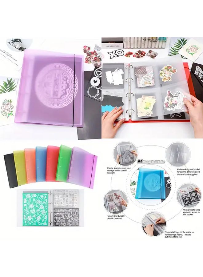 Colorful A4 Die and Stamp Storage Binder Craft Organizer Model TT940 - Image 1