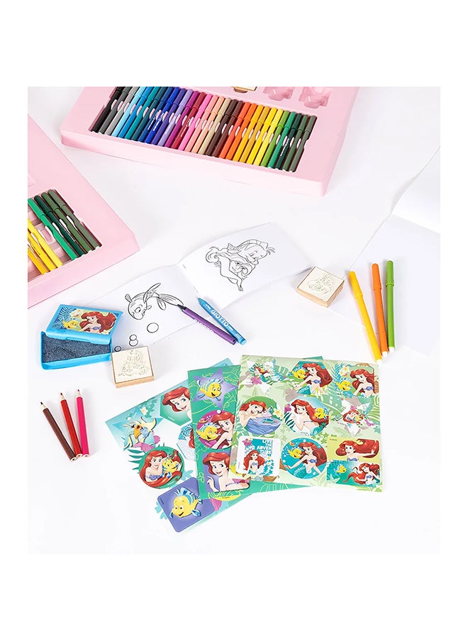MULTIPRINT Avengers 60 Felt Tip Pens Set  60 Felt Pens, 10 Pencil Crayons, 10 Wax Crayons, 6 Stamps, 1 Ink Pad, 1 Coloring Book, 1 Notebook And 30 Stickers  - Image 2