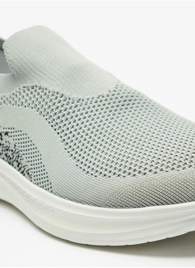 Dash Men Textured Slip-On Sports Shoes