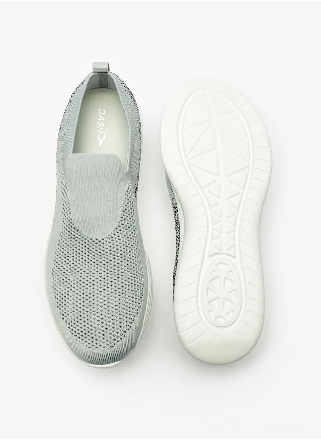 Dash Men Textured Slip-On Sports Shoes