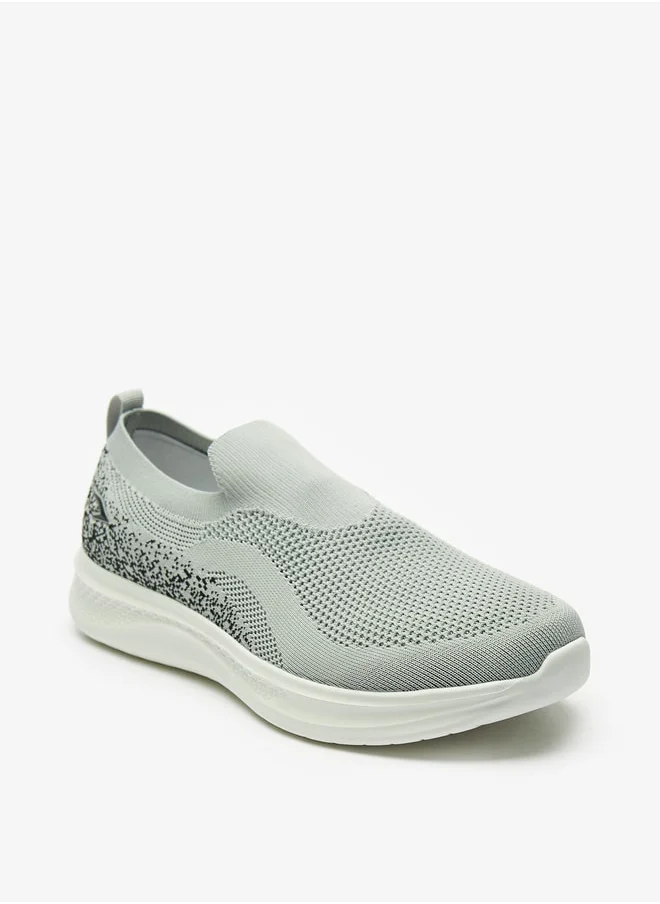 Dash Men Textured Slip-On Sports Shoes