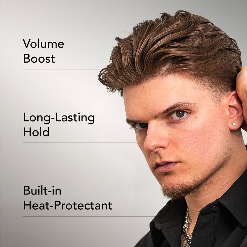 BluMaan Wax Fiber For Men - Adds Volume & Controls Hair All Day Hold - Natural Finish For All Hair Types - Original Styling Meraki - Image 3