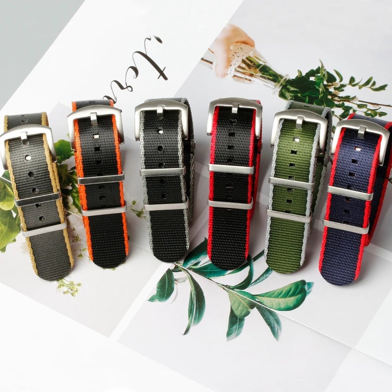 Bluejw Hot Selling Nylon Watch Strap with 316 Stainless Steel Buckle – Quick Release Replacement Band for Seat Belt Style Watches - Image 3