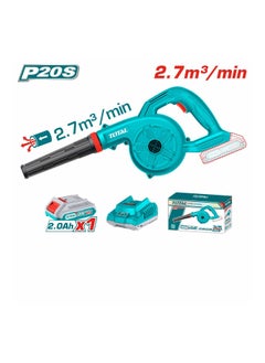 TOTAL Lithium-ion blower 20 V + battery + charger 