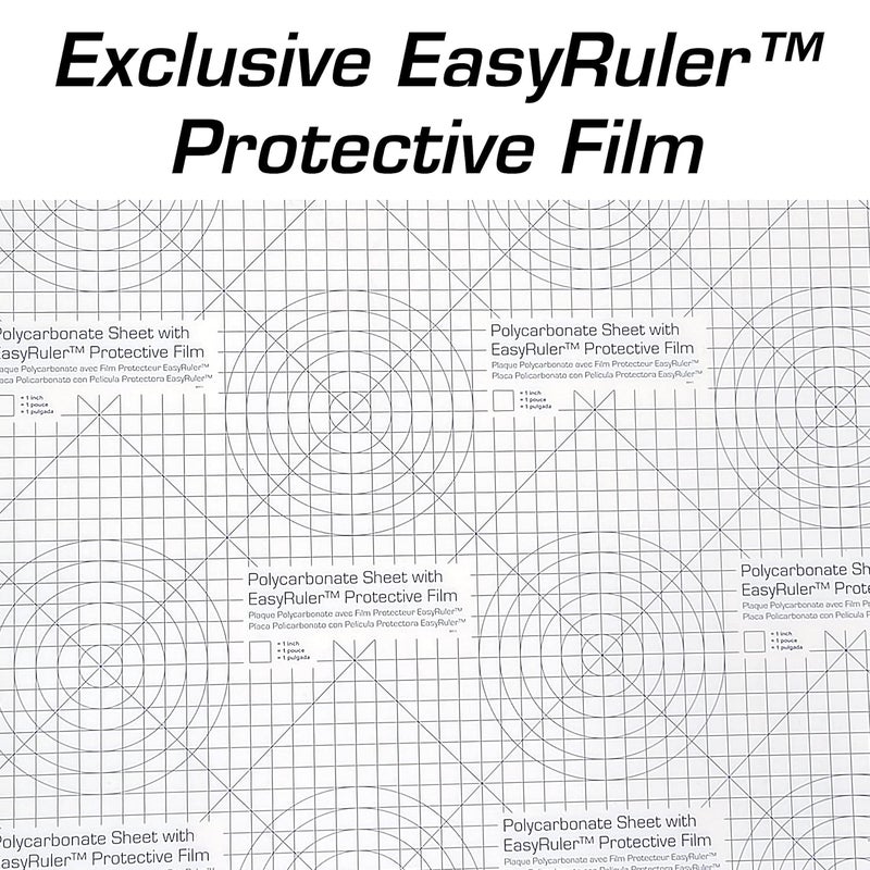 Robosource Polycarbonate Clear Plastic Sheet 12" X 12" X 0.0625" (1/16") Exact with EasyRuler Film, Shatter Resistant, Easy to Cut, Bend, Mold Than Plexiglass. Window Panel, Industrial, Hobby, Home, DIY, Crafts. - Image 5
