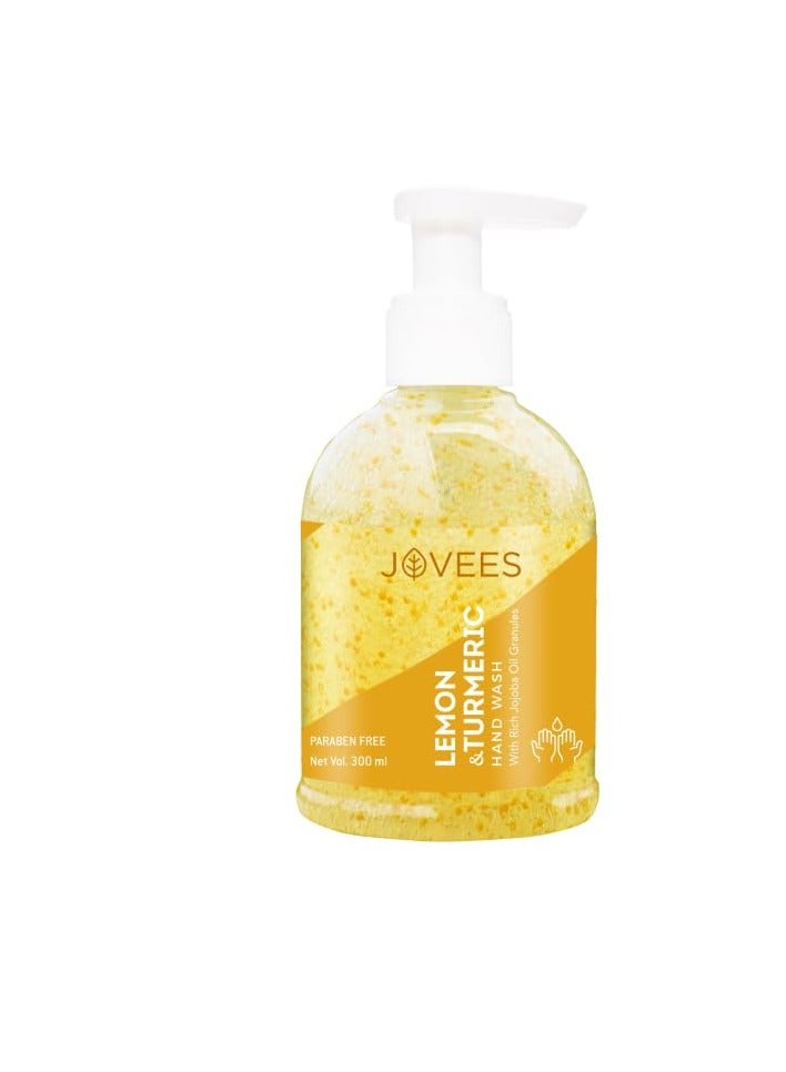 Jovees Herbal Lemon Turmeric Hand Wash With Rich Jojoba Oil Granules 300ml