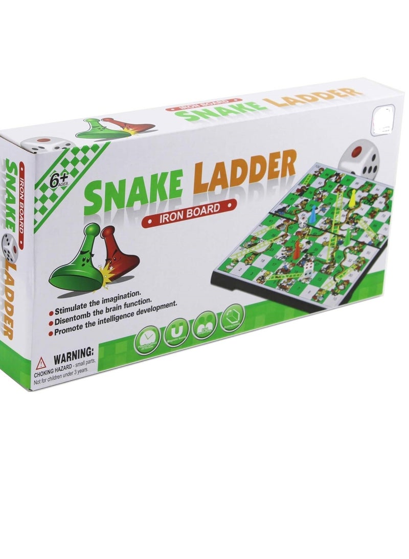Snakes & Ladders Classic Iron Magnetic Board Game! - Image 1