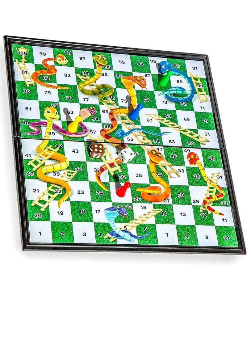 Snakes & Ladders Classic Iron Magnetic Board Game! - Image 3