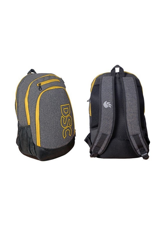 DSC Impulse School Backpack (Grey/Yellow) - Image 2