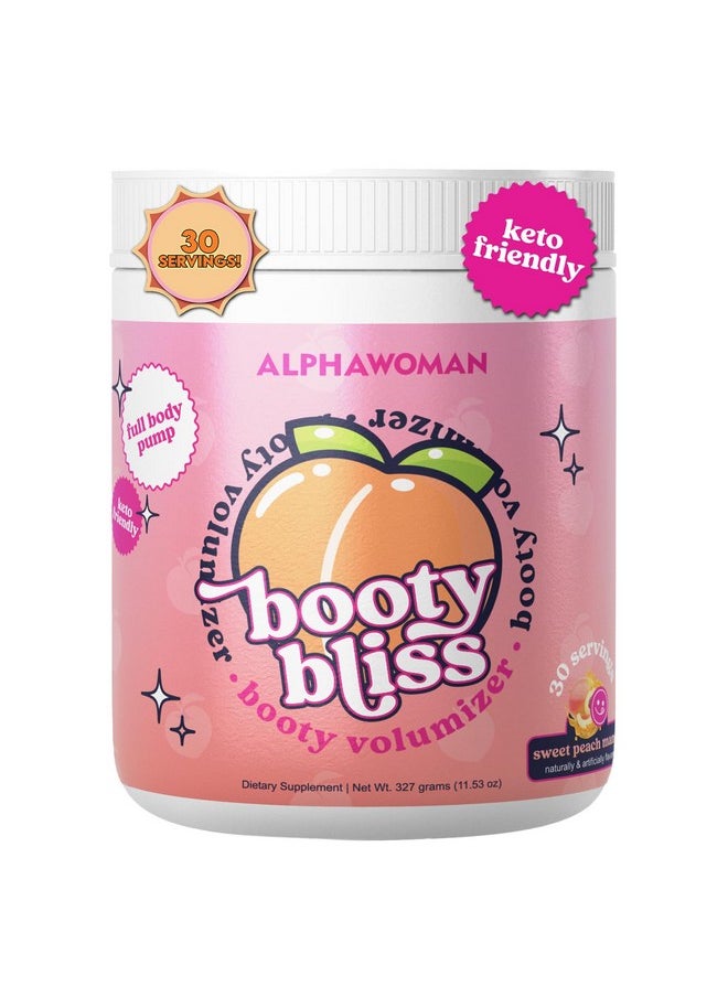 Health & Household - Booty Bliss • Creatine For Women • Pre Workout Women • Booty Builder • Keto Friendly • Collagen • Pump It Up For The Perfect Peach • 30 Srv-Sweet Peach Mango Flavor - Image 1
