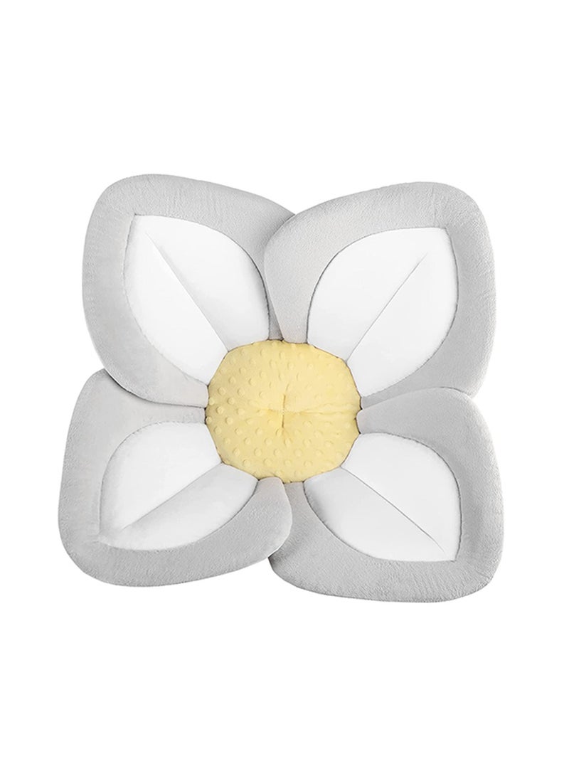 كرسي استحمام للرضع للحوض حوض استحمام مشمس مزهر طي حوض استحمام للأطفال الرضع والضروريات، هدية للطفل يناسب معظم الأحواض - Image 1