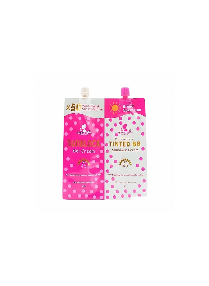 Perfect Skin Sunblock gel cream and tinted bb sunblock cream  - Image 1