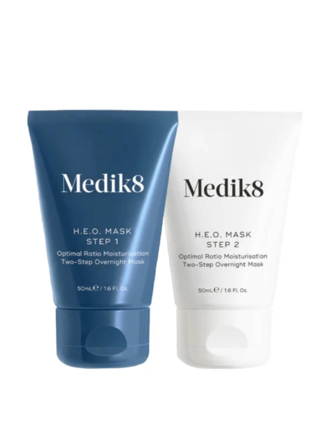 ميديك8 قناع Medik8 H.E.O. الليلي بخطوتين، 2 × 50 مل - Image 1