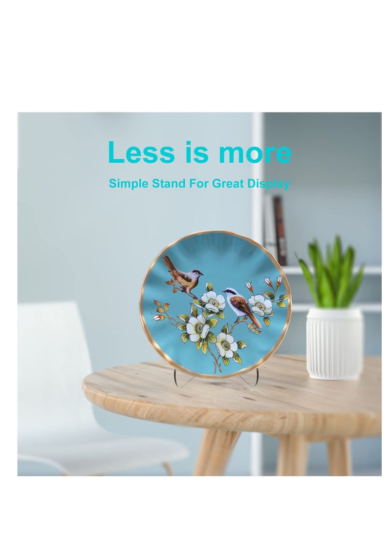 60-Degree Angle Acrylic Plate Stand, 3 inch 2PC Clear Acrylic Display Easel, Clear Tablet Holder for Displaying,3 H x 3.125 W x 2.5 D (4 Pack) - Image 2