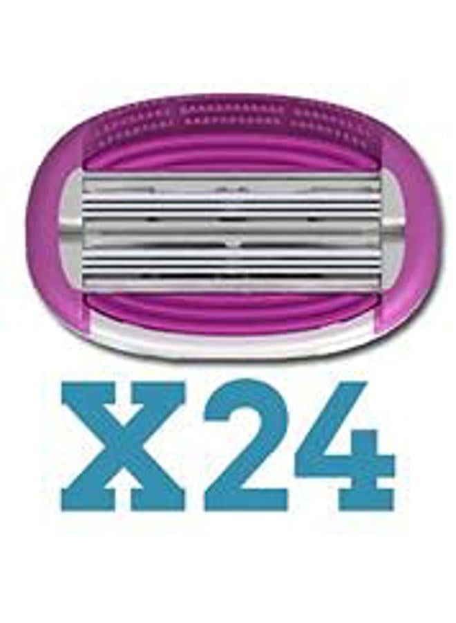 ShaveMOB 6-Blade Women's Razor Kit (Flex Head Handle + 24 Refills) - The Perfectionist Shaving Kit - Image 2