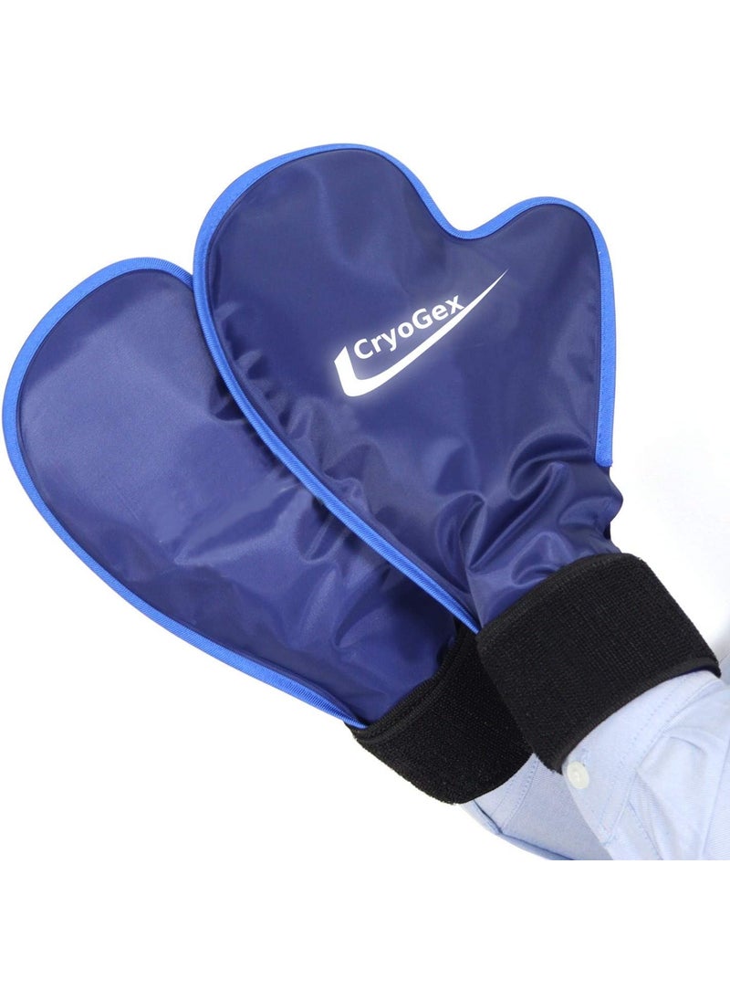 Icinger Power 2 Wrist Hand Hot Cold Ice Pack Wraps - High Amount of Gel for High Efficiency - Perfect for Chemo (Set of 2) 