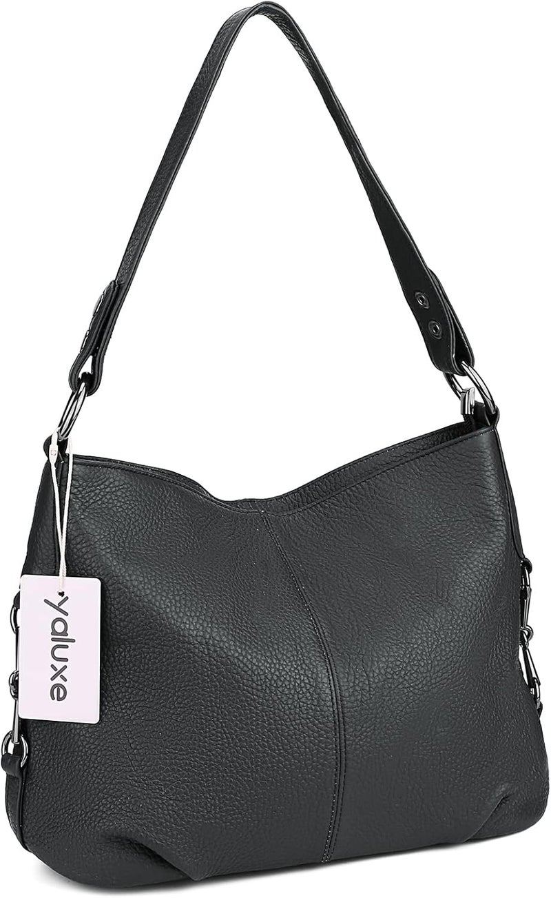 YALUXE Genuine Leather Shoulder Bags Stylish Hobo Handbags Purses Crossbody Bags for Women | Genuine Leather, Stylish - Image 2