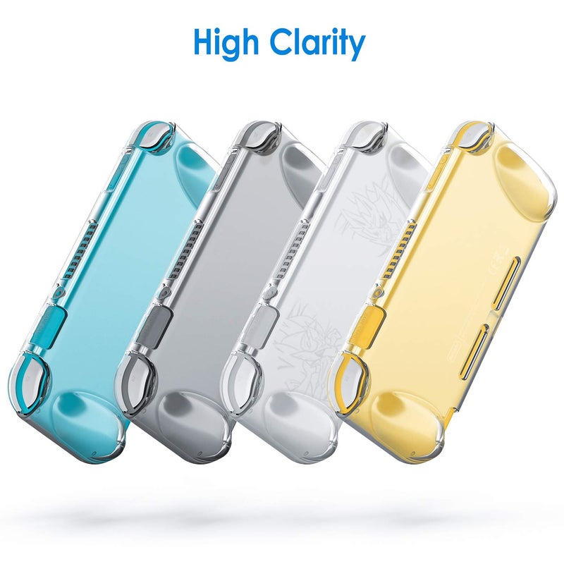 JETech Protective Case for Nintendo Switch Lite 2019, Grip Cover with Shock-Absorption and Anti-Scratch Design (HD Clear) - Image 3