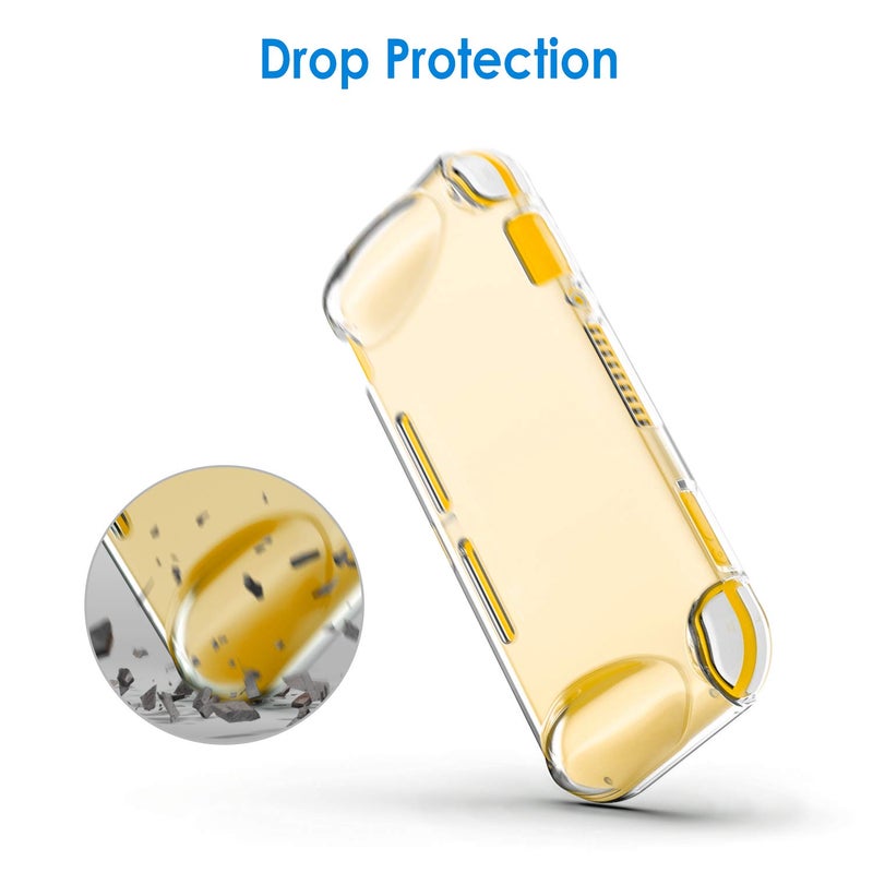 JETech Protective Case for Nintendo Switch Lite 2019, Grip Cover with Shock-Absorption and Anti-Scratch Design (HD Clear) - Image 5