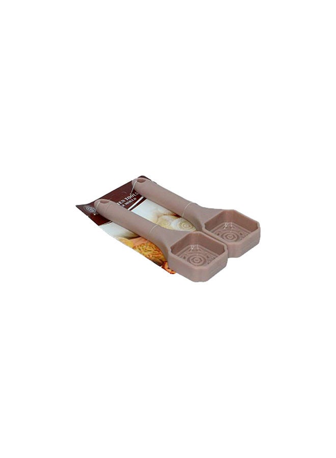 2 - Pieces Square Mold For Maamoul Plastic