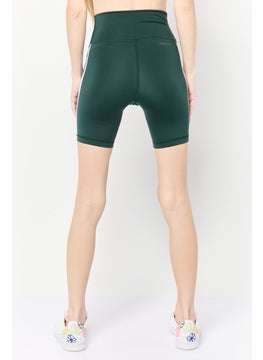 Adidas Women Tight Fit Training Bike Shorts, Dark Green  - Image 2