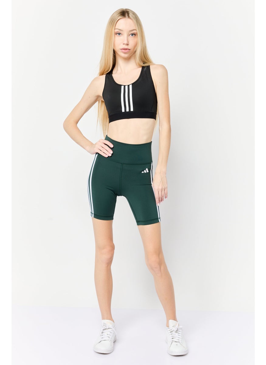 Adidas Women Tight Fit Training Bike Shorts, Dark Green  - Image 4